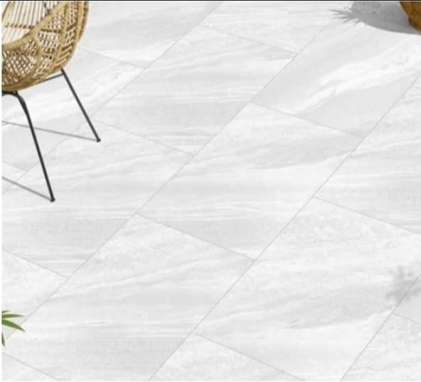 Cross Over White Outdoor Porcelain 600x900x20mm