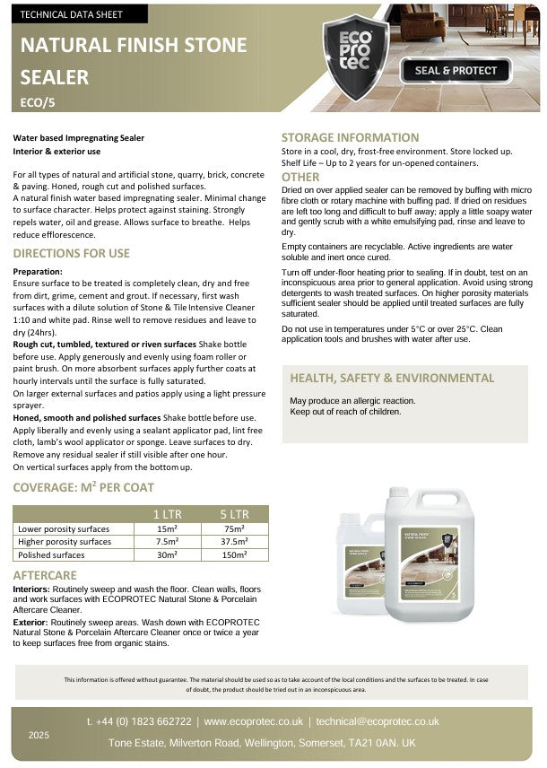 Natural Finish Stone Sealer