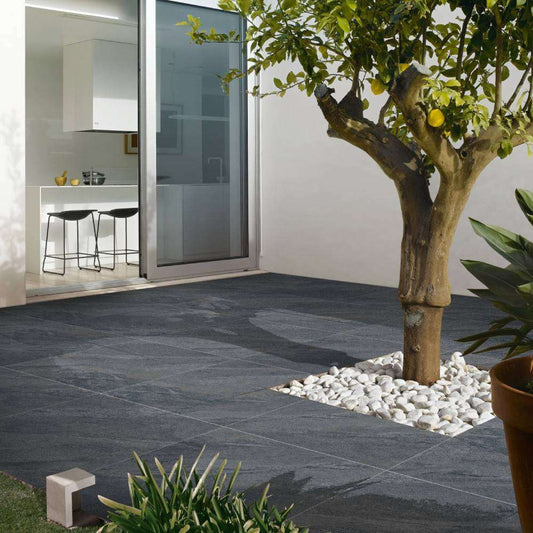 Anthracite Dark Outdoor Porcelain 600x900x20mm (£21.40/m2)