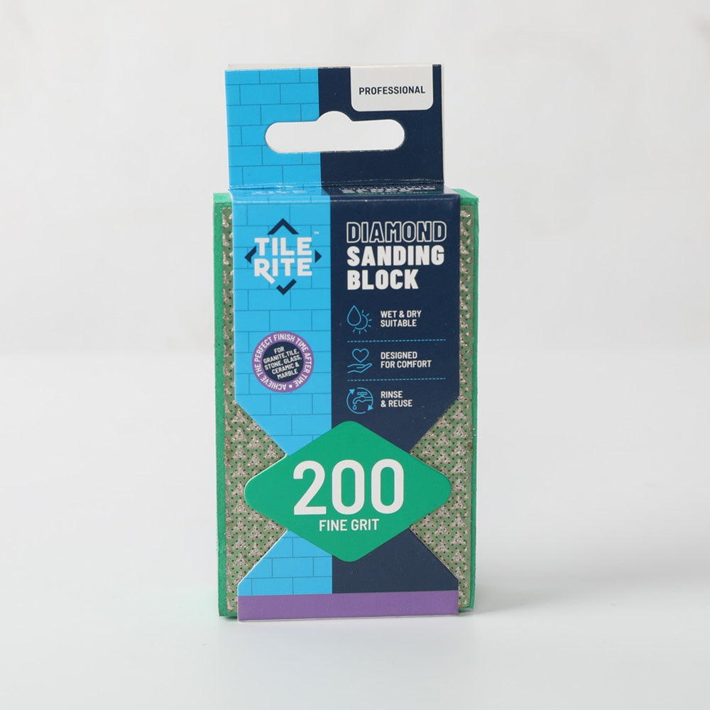 TILE RITE DIAMOND SANDING BLOCK FINE GRIT #200