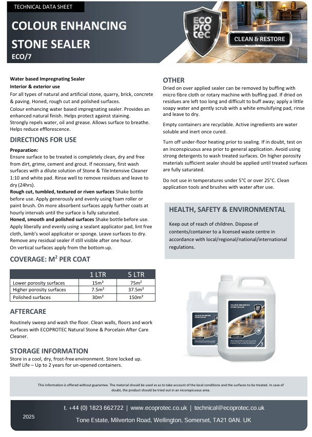 Colour Enhancing Stone Sealer
